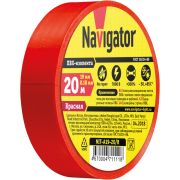 Изолента ПВХ 19мм (рул.20м) красн. NIT-A19-20/R Navigator 71111