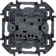 Выключатель 2-кл. Inspiria 10А IP20 250В 10AX с подсветкой/индикацией механизм алюм. IEK 673632