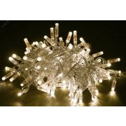 LIGHTING Гирлянда нить 10м 100 светодиодов теплый белый свет IP44 прозрачный шнур 3м 230В контроллер 8 сцен IEK