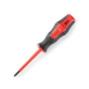 Отвертка диэлектрическая крестовая PZ1x80 серия ПРОФИ для работ под напряжением до 1000 В