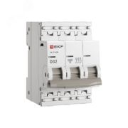 Выключатель автоматический трехполюсный 3P 32А (D) 6kA ВА 47-63N M636332D PROXIMA EKF