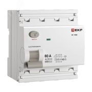 Выключатель дифференциального тока ВД-100N 4P 80А 300мА AC эл-мех 6кА PROXIMA