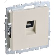 BRITE Розетка компьютерная RJ45 кат.5E РК10-БрКр бежевый