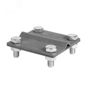 Зажим универсальный полоса 40 - прут 10 пластина 70x70 мм HZ PROxima