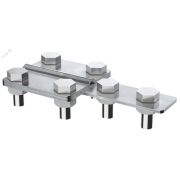 Зажим соединительный контрольный прямой           пруток-полоса оцинкованная сталь IEK