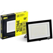 Прожектор СДО 06-100 светодиодный черный IP65 6500K IEK