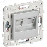 SKANDY Розетка компьютерная двойная RJ45 кат.5E SK-K03S серебряный IEK