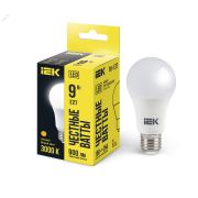 Лампа светодиодная A60 груша 9Вт 230В 3000К E27 IEK