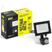 Прожектор СДО 06-20Д светодиодный черный с ДД IP54 6500K IEK
