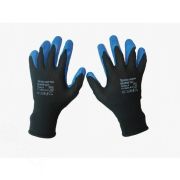 Перчатки GRIP L1350-BLK/B (нейлоновые с текстурированным частичным латексным обливом) размер 8 SCAFFA