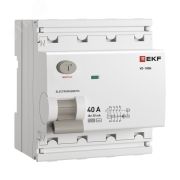 Выключатель дифференциального тока ВД-100N 4P 40А 30мА тип AC эл-мех 6кА PROXIMA