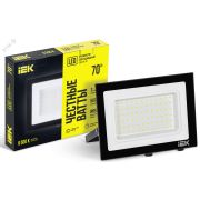 Прожектор СДО 06-70 светодиодный черный IP65 6500K IEK