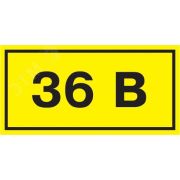 Знак безопасности 36В 40х20