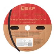 Трубка термоусаживаемая ТУТ нг 30/15 черная рулон PROxima