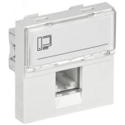 Розетка компьютерная RJ45 UTP категория 5e 2 модуля